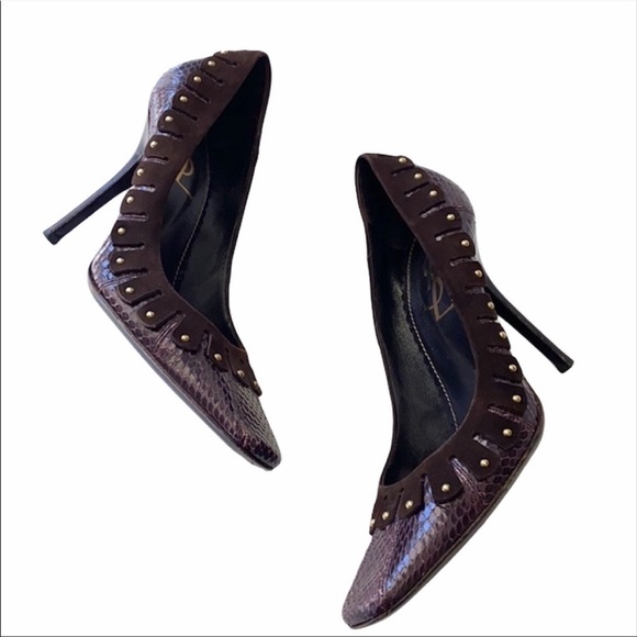 Yves Saint Laurent Snake Studded Pumps Size EU 40 - Picture 1 of 11